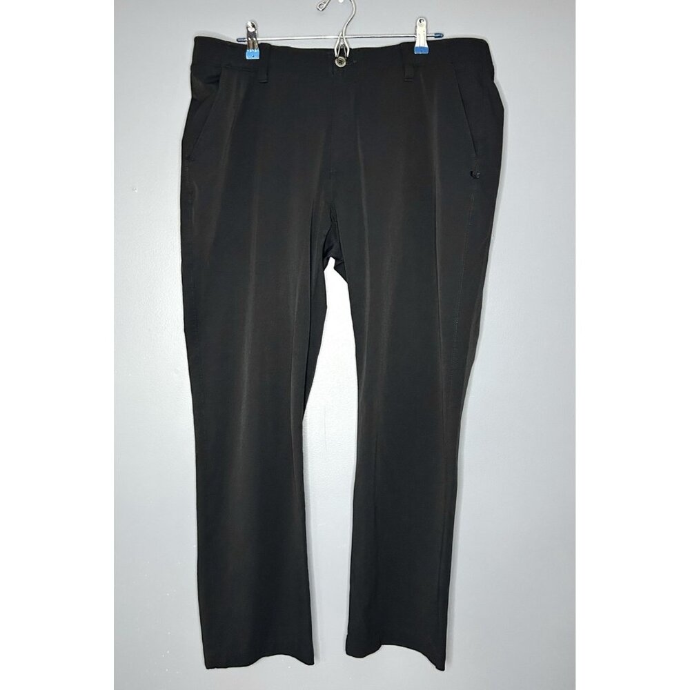 Under Armour Pants Mens 38x30 Black Golf Performance Loose Fit Stretch Straight